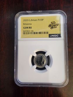 2020 G.Britain Pt10P Brittania GEM BU NGC