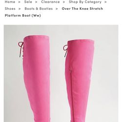 Hot Pink Boots 