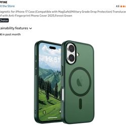 SUPFINE Magnetic for iPhone 17 Case (Compatible with MagSafe)(Military Grade Drop Protection) Translucent Matte Shockproof with Anti-Fingerprint Phone