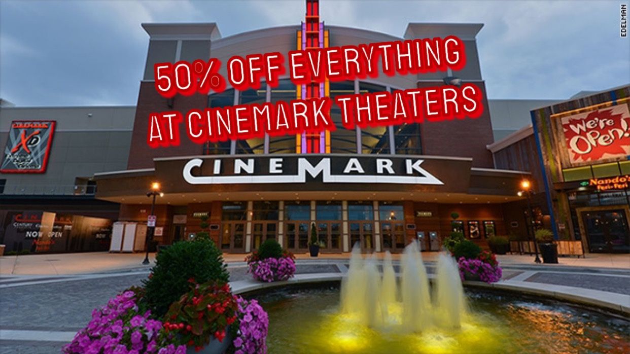 50% Off Any Cinemark Theater Ticket