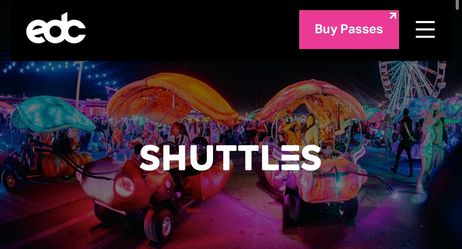 EDC shuttle passes