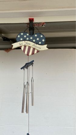 God bless America wind chime