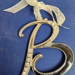 Bling B Hanging Letter