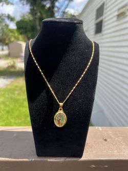 Virgin Mary necklace
