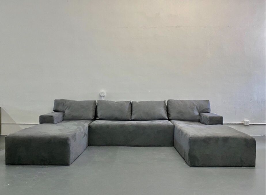 Modern u shape sectional sofa couch