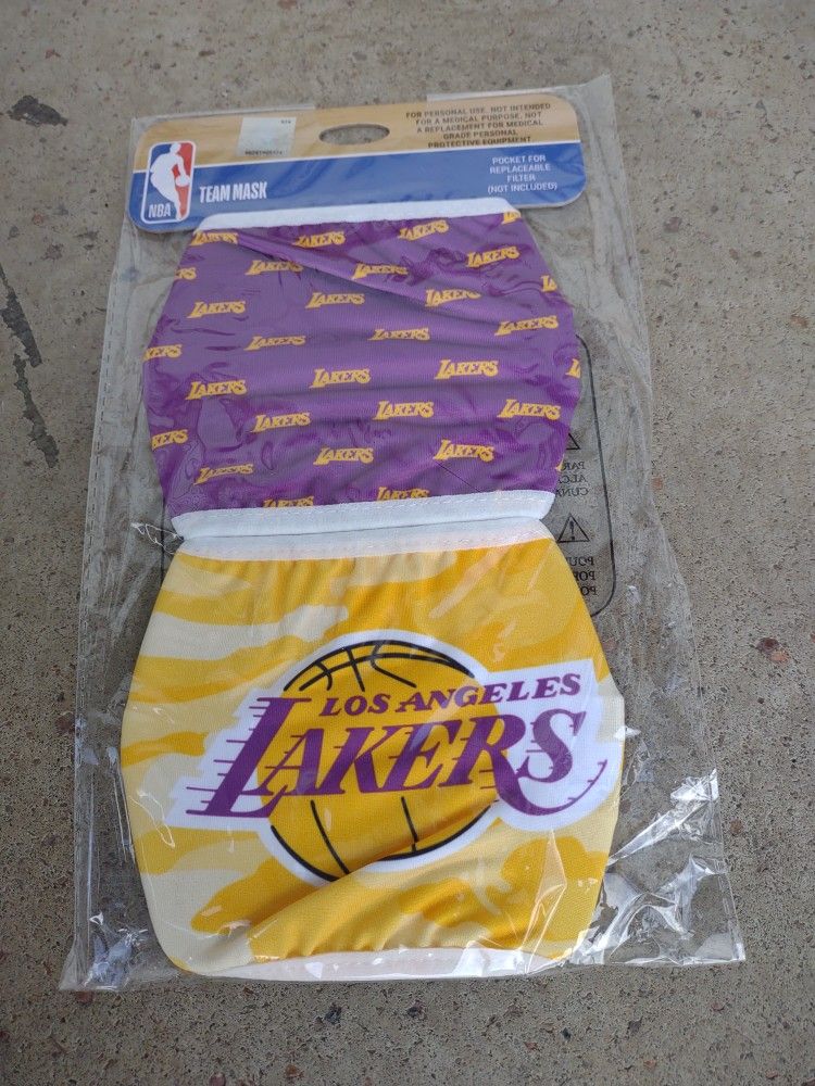 NBA Los Angeles Lakers Team Face Mask Set 