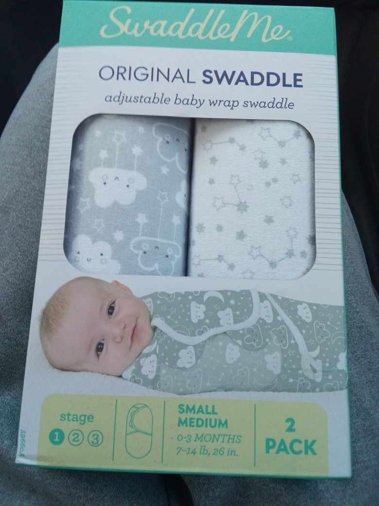 Swaddle Me Brand,  2 Pack Of  0-3 Month Swaddles 