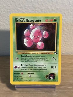 Erika’s exeggcute Pokemon card