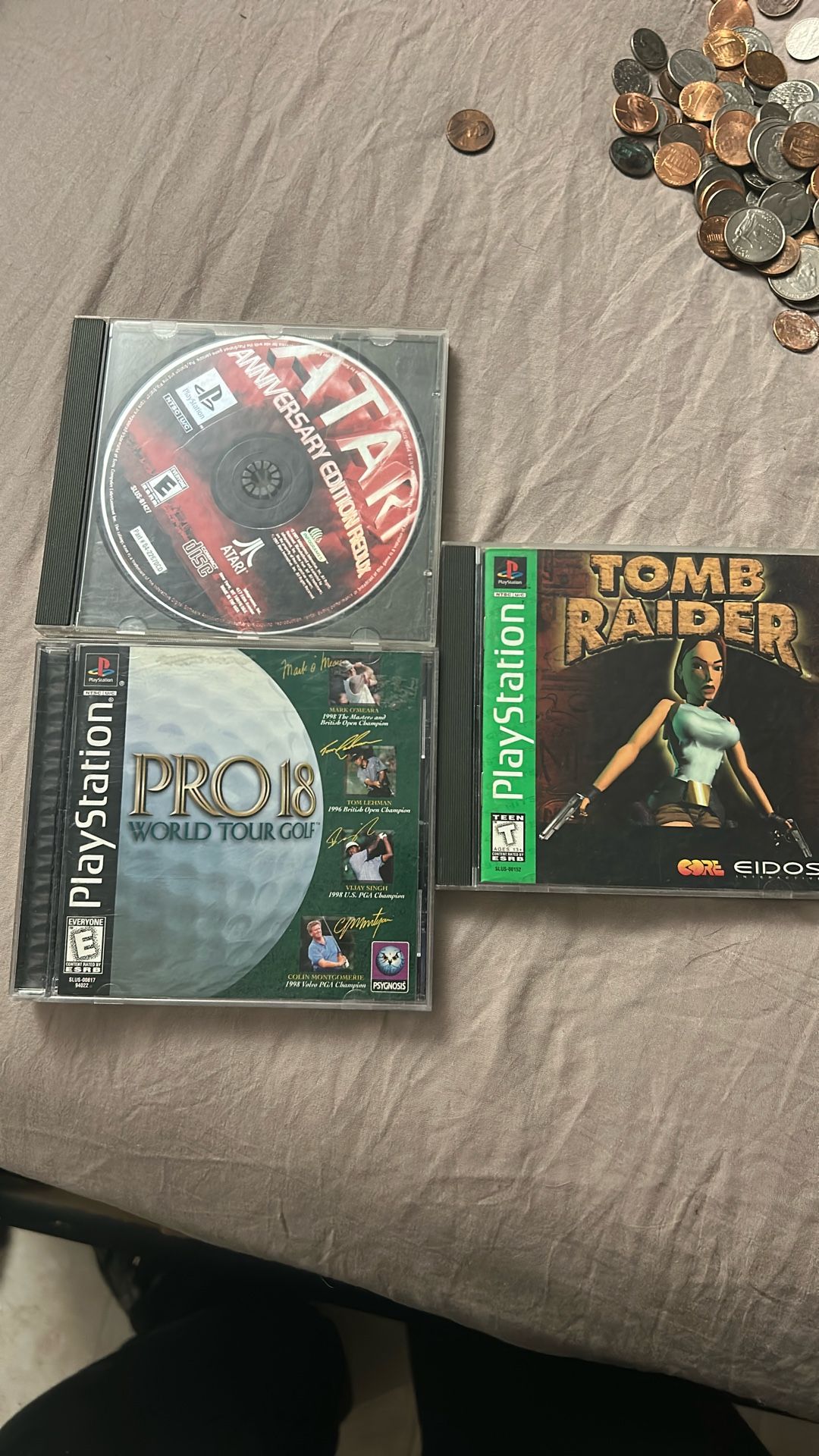 Tomb Raider, Atari, Pro 18 World Your Golf Lot