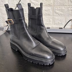 Zara Leather Chelsea Boots