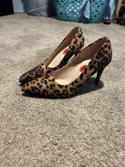 Leopard Print High Heels Size 6