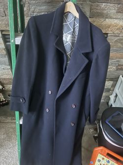 Women’s Coat-Evan Picone-Long Double breasted Wool Coat