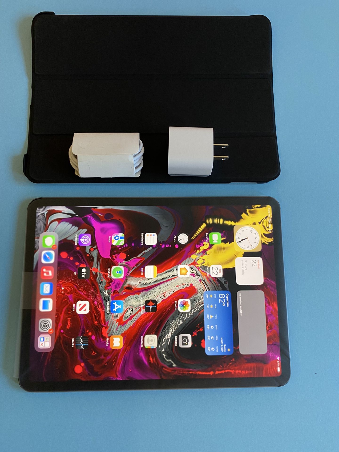 Apple IPad Pro 11” (Face ID/Liquid Retina Display/ 2018 Model/ New) 64GB with new Accessories (Apple pencil supported)