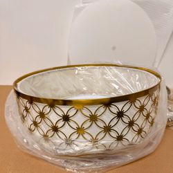 Shawnkey Modern Gold Lattice Drum Ceiling Light 