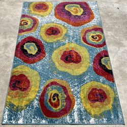 Florence Collection Rug 4x6 Multicolored