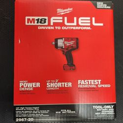 MILWAUKEE GEN 3 M18 FUEL 18V BRUSHLESS CORDLESS 1/2 in. HIGH TORQUE IMPACT WRENCH