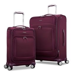 Samsonite Xpression 2-Piece Softside Spinner Luggage Set Brand New 