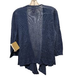 Chico's NWT Open Front Sweater cardigan Blue Size 1 Thumbnail
