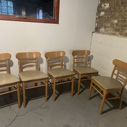 5  Leather Chairs 