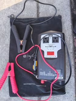 Inverter with cables for battery or cable to lighter