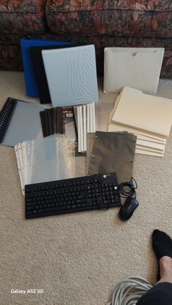 NEW LOWER PRICE  $15.00!  OFFICE SUPPLIES, REPORT COVERS, RS, KEYBOARD,  MOUSE,  MANILA FOLDERS, ETC