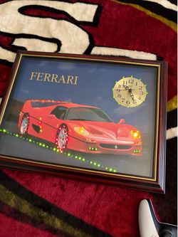 Ferrari F50 light up clock