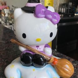 HELLO KITTY WITCH HALLOWEEN HELLO KITTY FIGURINE NEW CERAMIC HELLO KITTY