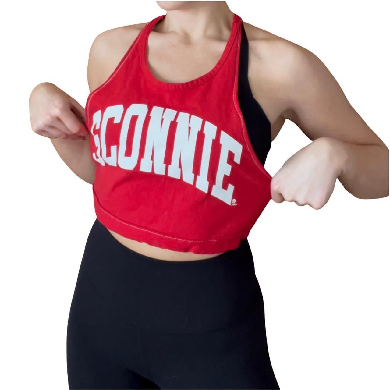 Reworked Sconnie Wisconsin Badgers Crop Top