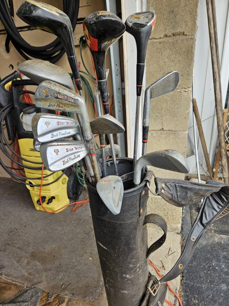 Golf Clubs And Bag
