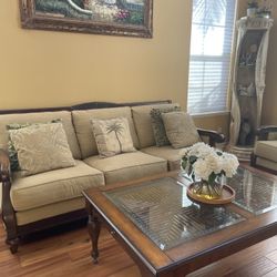  Elegant Sofas and Coffee Table Set