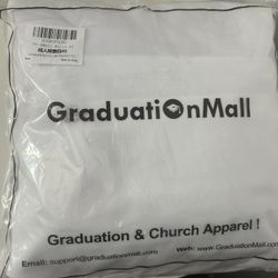 White Graduation Gown for 5’0-5’2 height 