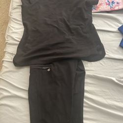 Healing Hands Black Camouflage Scrub Set