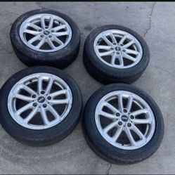 4 - 205/55r17 5x120 5x4.72 Bmw Mini Cooper Countryman Wheels Rims Good Tires!!