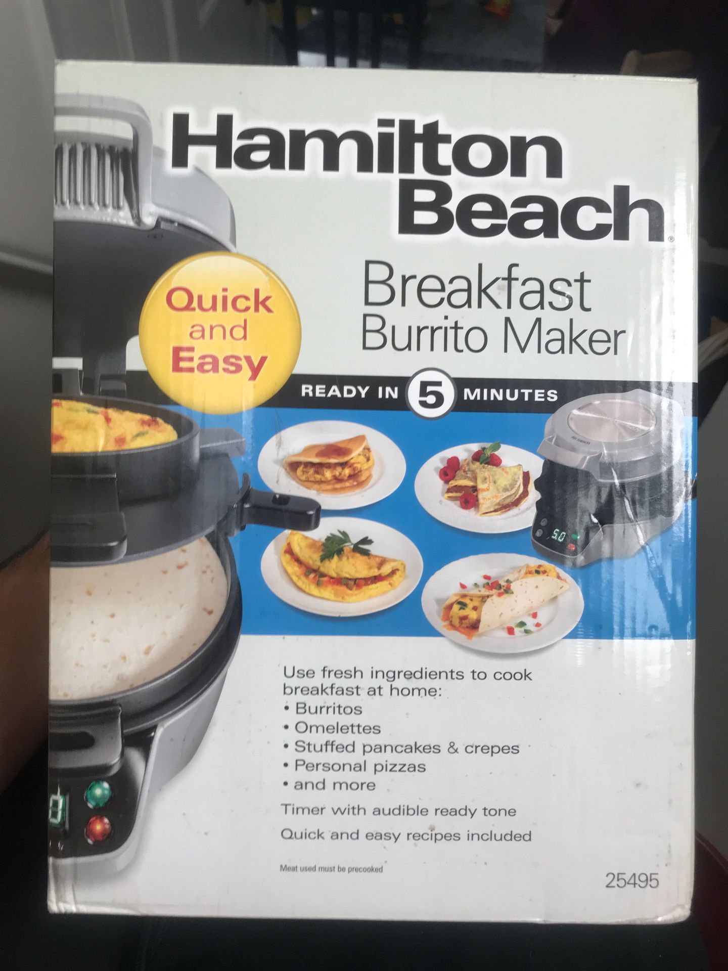 Hamilton beach breakfast burrito maker for Sale in Redwood City, CA -  OfferUp
