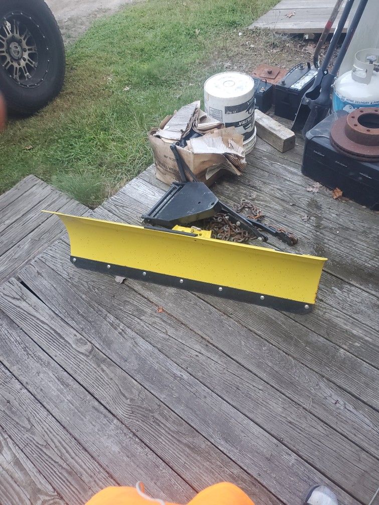 John Deere Lawn Mower Snow Blade With Weights
