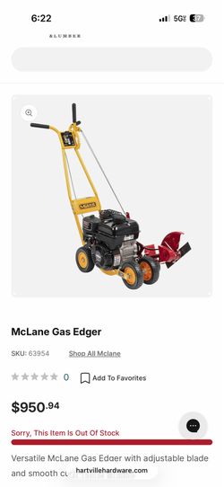 Mclane Gas Edger——- make offer