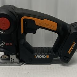 WORX WX550L 20V Power Share Axis Cordless Reciprocating & Jig Saw