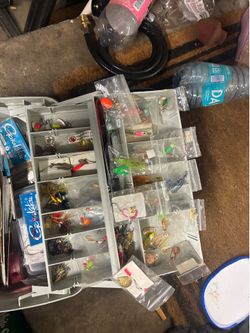 Tacklebox, rods, and real combo package