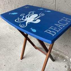 Tv Tray Table Solid Wood Folds 