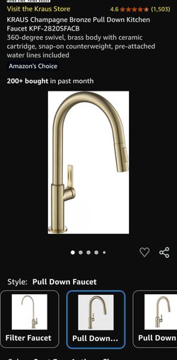 Kraus Oletto Single Handle Pull Down Kitchen Faucet