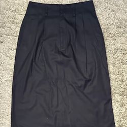 Polo Ralph Lauren Women’s Blue Size 8 4 Pocket Pleated Back Slit A-Line Skirt