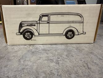 1938 Chevy Panel Truck Bank 1:25 Scale Die-Cast Metal Coin Bank