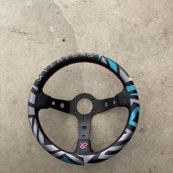 Vertex Deep Dish Leather Steering Wheel - 13