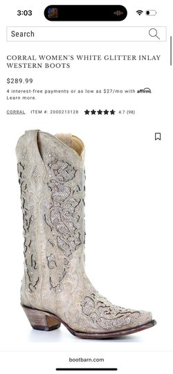 Corral Cowgirl Boots Size 6.5