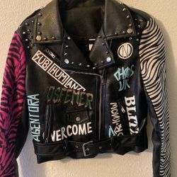 Akira Faux Leather Motorcycle Jacket