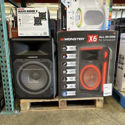 Monster X6 All-In-One PA Speaker Brand New In Box Or Open Box Available 