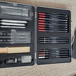 Artist Pencil Sets In A To Go Suitcase