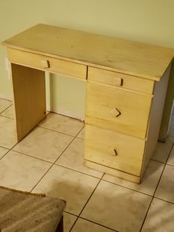 Vintage Desk . Very sturdy made of wood