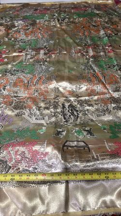 Chinese silk, embroidered it, it table cloth