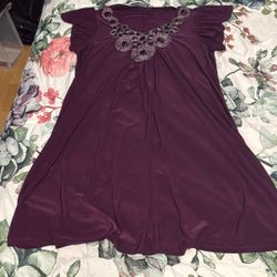  Purple Dress Size Xx $10